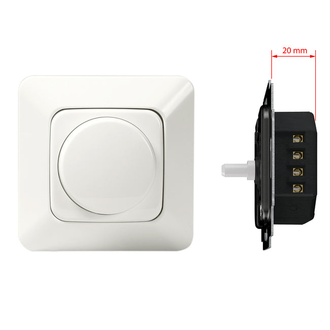 Jussi, Valonsäädin, kiertonuppi, 2-100VA LED, 10-400W muut kuormat, Jussi