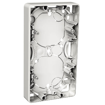 Exxact 2-osainen pintakojerasia 21 mm valkoinen