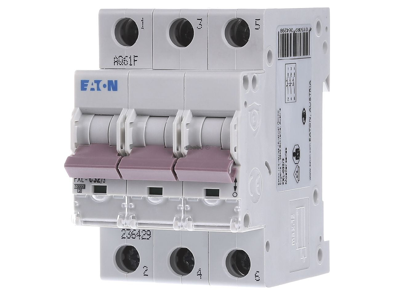 JOHDONSUOJAKATKAISIJA EATON PLS6-C32/3 6kA 3-NAP C 32A