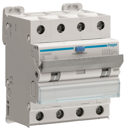 Hager vikavirtajohdonsuojakytkin C16A 30MA A 6KA